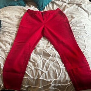 Lane Bryant Red Jeggings